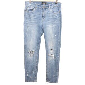 JUDY BLUE 11/30 Jeans Shredding Up My Life Relaxed Fit Distressed JB8273MD